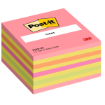 Cubi Post-it Neon 2028 NP- - 76x76 mm Fg. 450 colori rosa neon (x2) giallo neon (x4) arancio neon rosa ultra verde neon (Conf. 1)